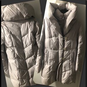Gray Tahari down coat